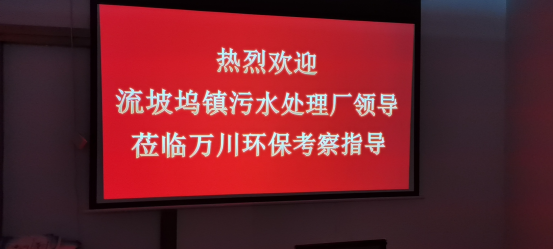 热烈欢迎流坡坞镇污水处理厂领导莅临B–Sports必一环保考察指导